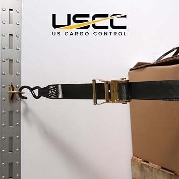 US Cargo Control E Track Tie Down with O Ring, 2 Inch E Fitting for E Track, Quickly and Easily Secure Cargo for Transport in an Enclosed Van, Truck, Or Trailer, Use with Series E Track, 4 Pack