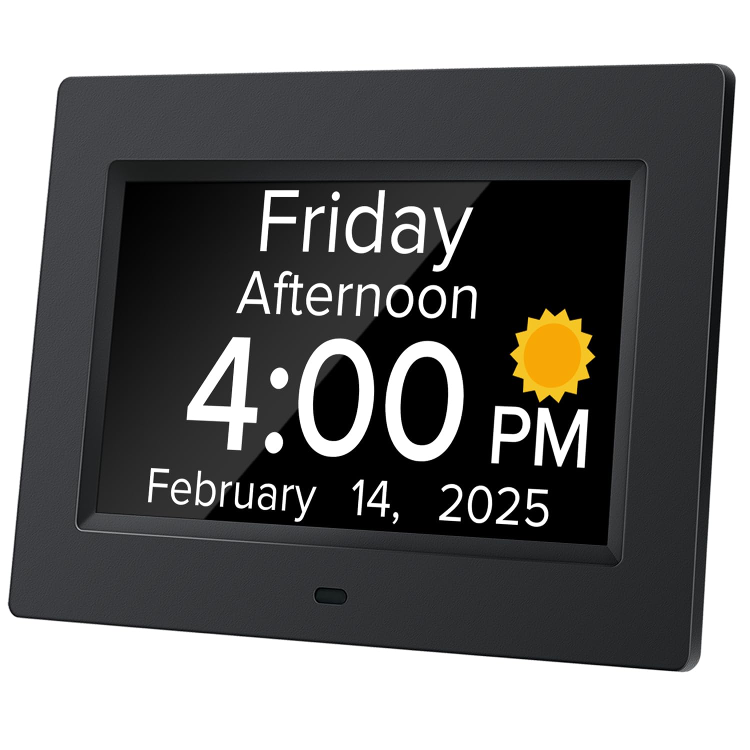 Mitoart Digital Alarm Clock with Date and Day of the Week for Dementia Seniors Multiple Alarm Games, Auto SDT
