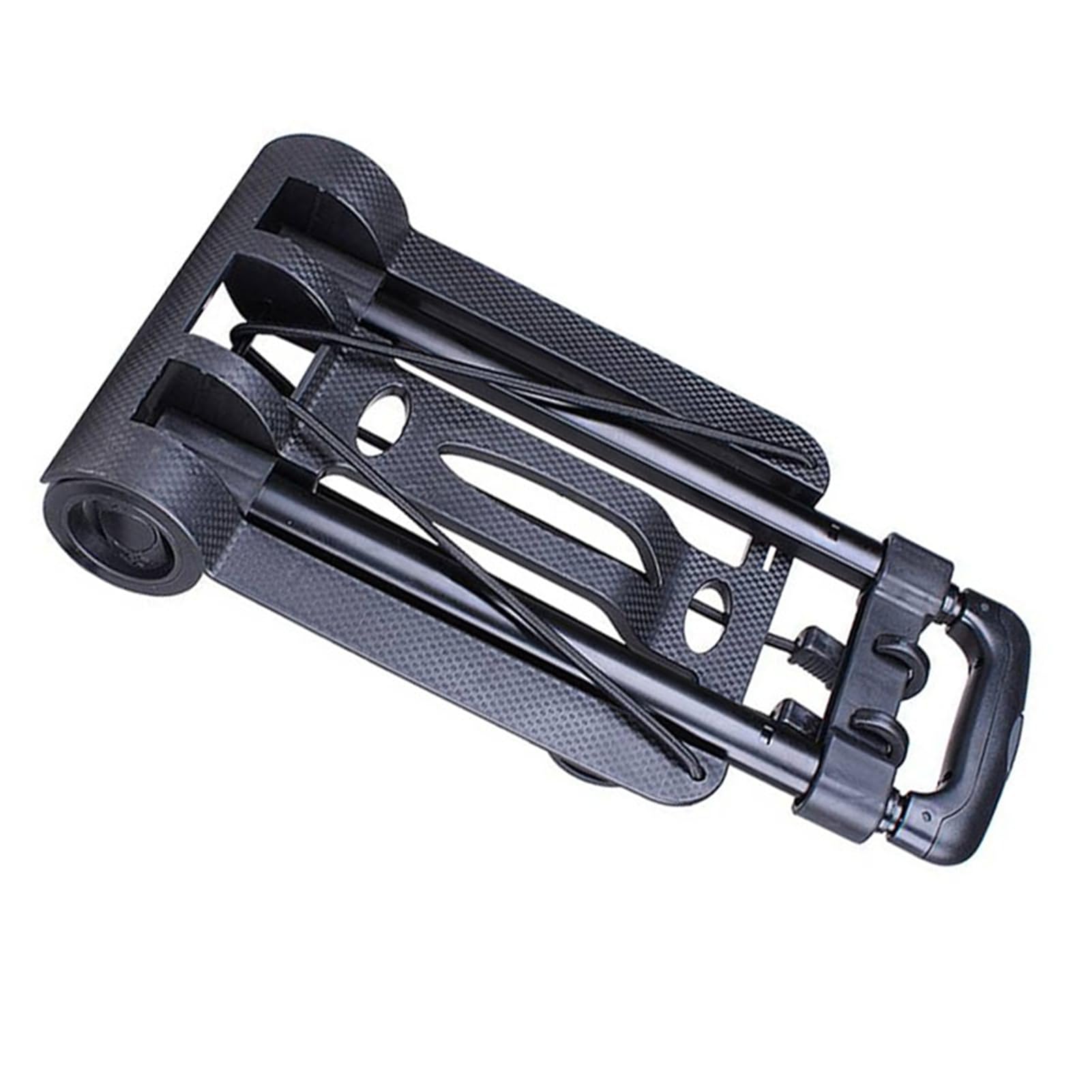 Carrello manuale pieghevole con 2 ruote e capacità di carico di 110 libbre - Carrello portabagagli compatto e portatile con barra di trazione in metallo da 35 pollici e base in PP