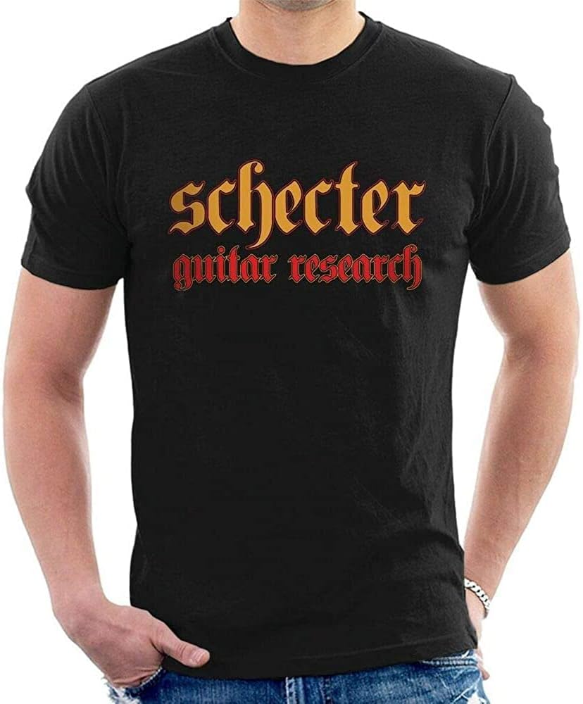 Schecter Men's T-Shirt Guitar Research Black