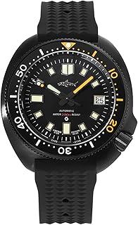 Heimdallr 44mm Stainless Steel Mens Automatic Watch, Sapphire Crystal NH35A Movement Dive Watch, Super-Luminova C3, 200 Meter Water Resistant