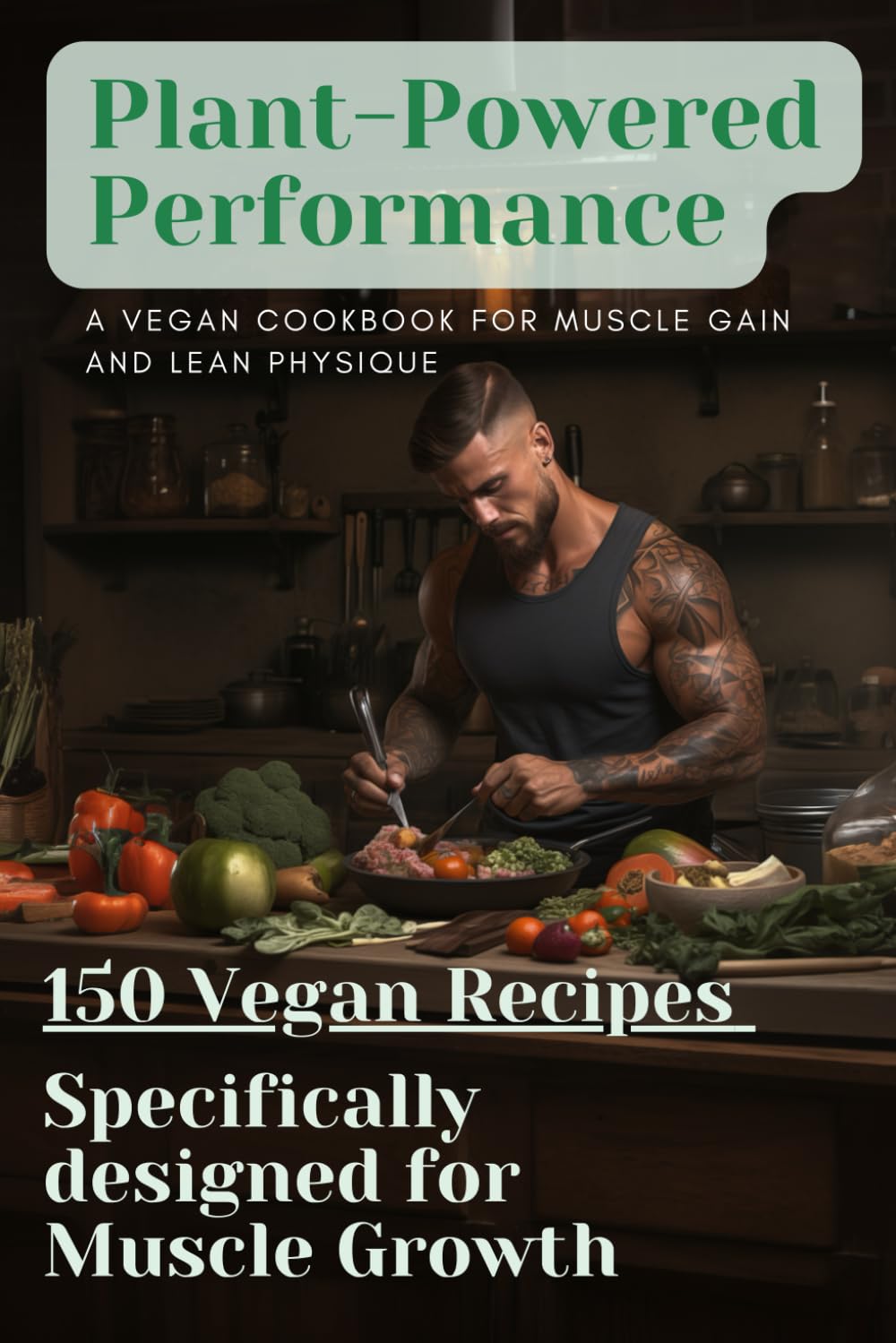 Plant-Powered Performance: A Vegan Cookbook for Muscle Gain and Lean Physique: 150 Recipes Specifically Designed to Gain Muscle and Sculpt a Lean Physique on a Vegan Diet