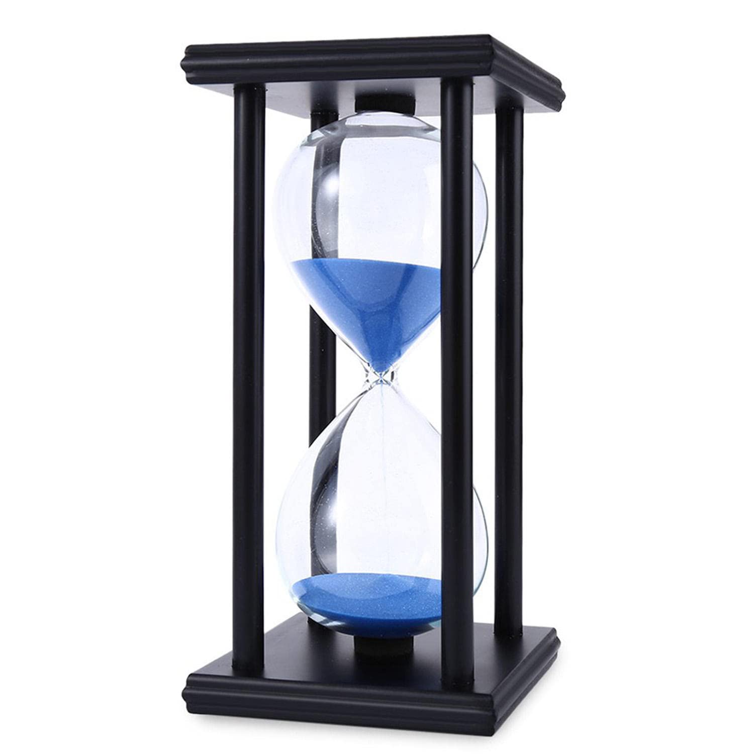 Temporizador de arena de 60 minutos de reloj de arena de la cocina de la escuela de madera moderno reloj de arena reloj de arena temporizador de té decoración del hogar regalo