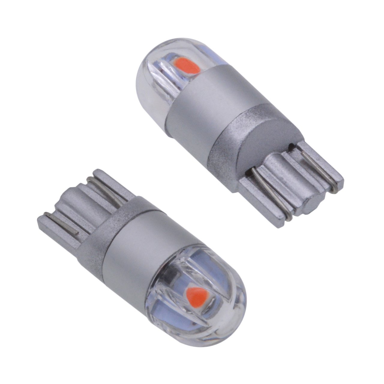 KaTur 194 LED luce bianca T10 SMD 3030 chips auto sostituzione luce W5 W 168 175 192 2825 map- dome- courtesy- License plate- cruscotto laterale luce DC 12 V 6000 K (confezione da 2)