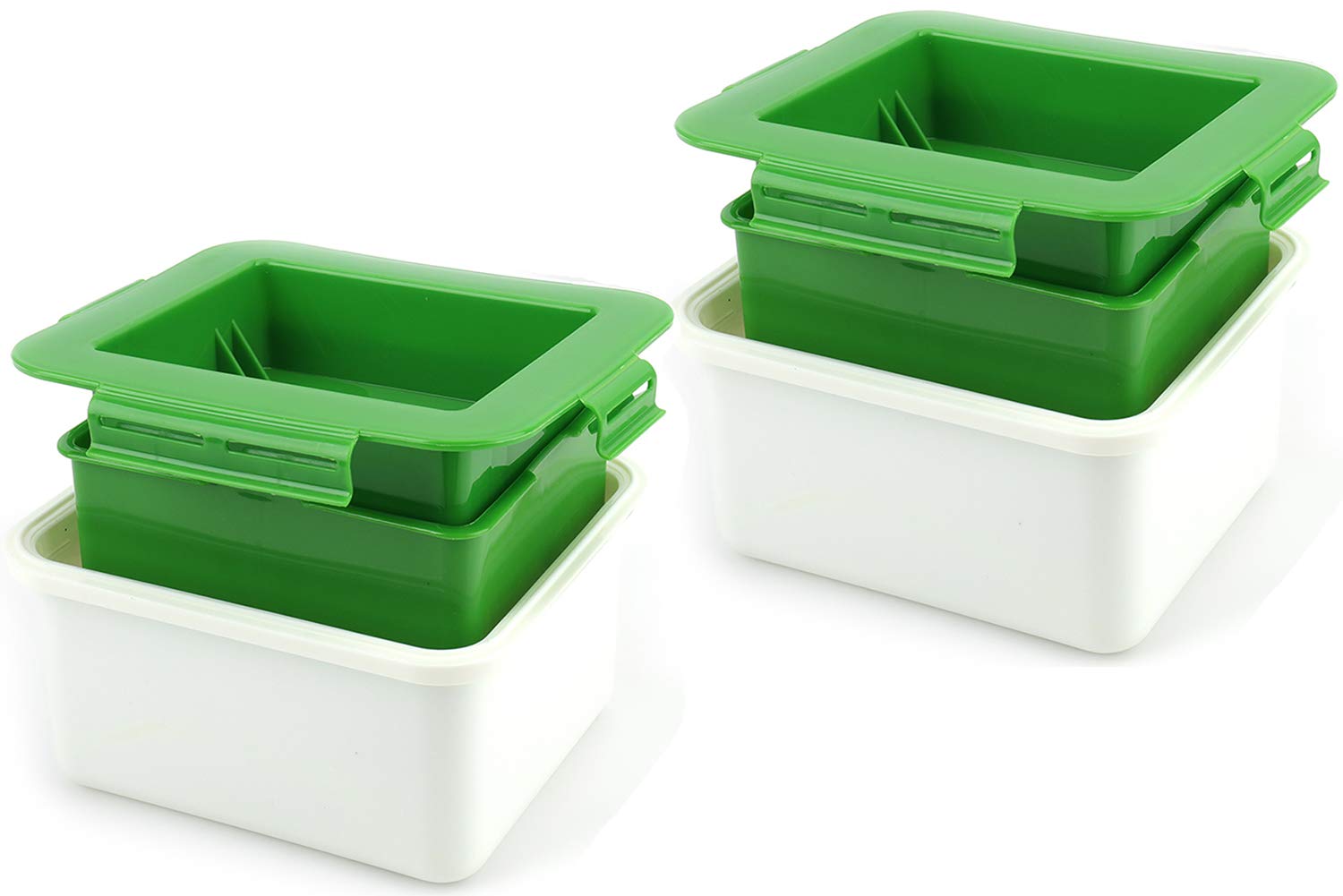 Nicunom 2 Pack Tofu Press for Extra Firm Tofu, Easily Remove Water from Tofu for a Better Taste & Texture, Dishwasher Safe