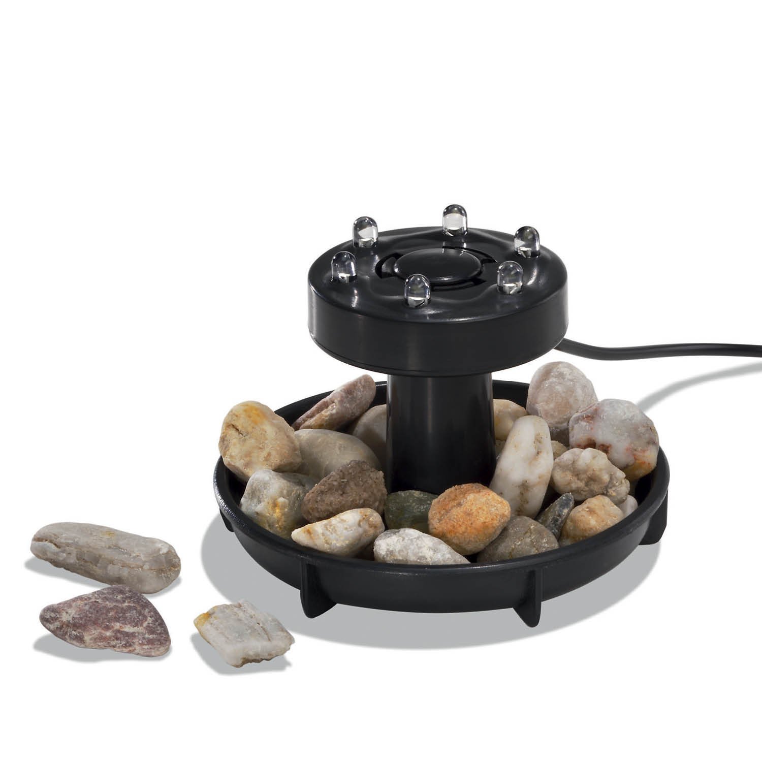 Esotec Solar sott'acqua faretto Super Splash, 6 faretti, 30 lm, 2 W pannello solare 102150