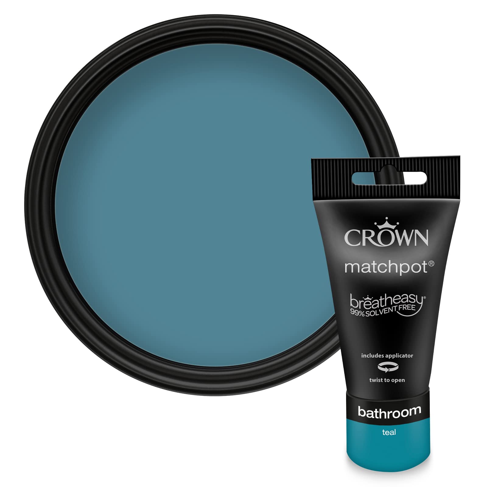 Crown Easyclean Bathroom Emulsion 40ml Sample - Teal