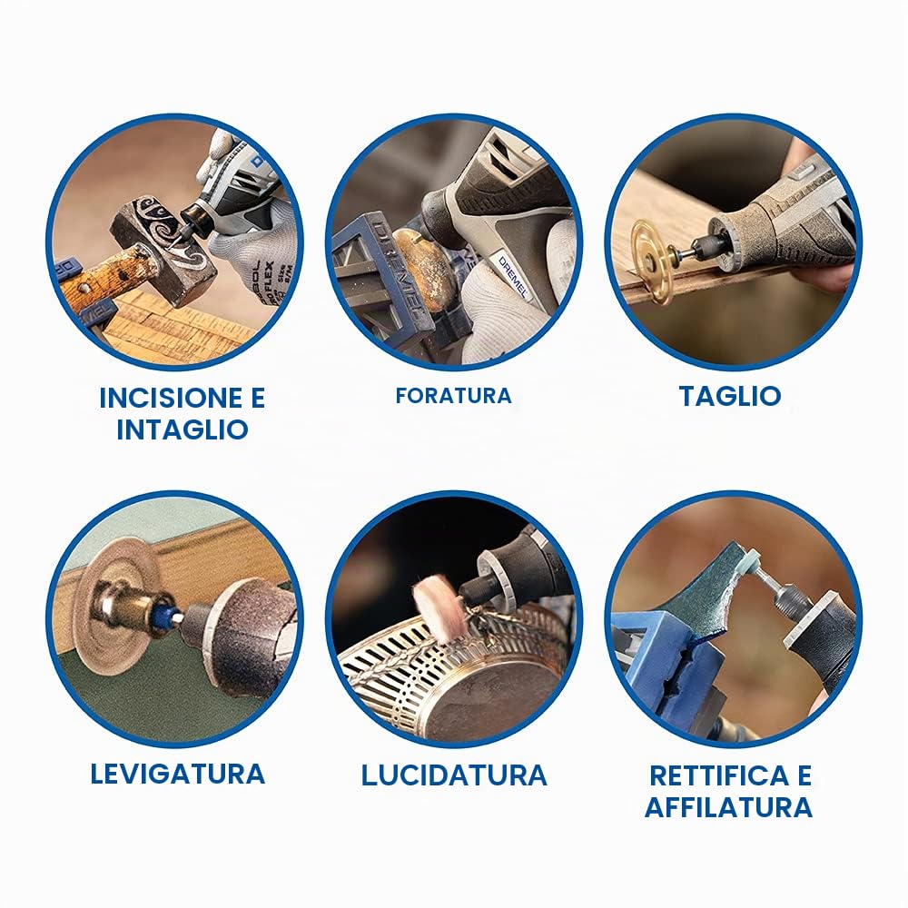 Dremel 4250 Utensile Rotante 175 W, Kit Multiutensile con 35 Accessori, Motore 175W con Feedback Elettronico, Velocità Variabile 5.000-35.000 RPM