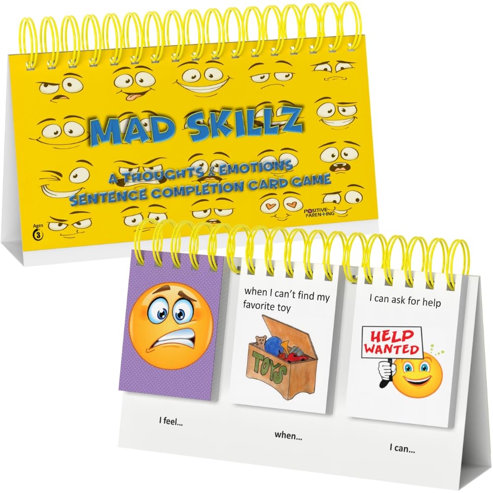 Mad Skillz Sentence Building Cards for Emotional Regulation and Speech Therapy Classroom Must Have to Learn to Read PreK 2nd Grade Phonics Reading Learning Special Education Tool Homeschool Supplies