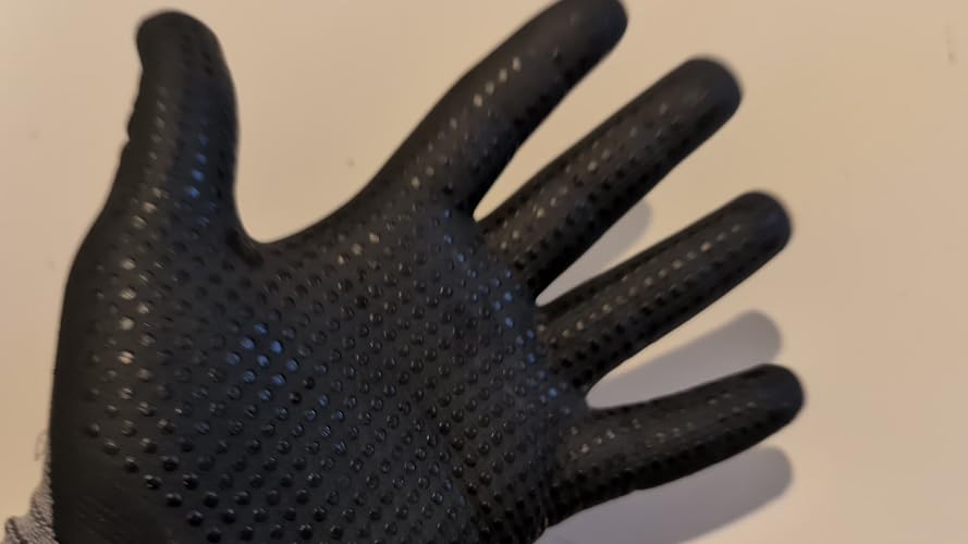 KAYGO 12 Paia Guanti Lavoro Sicurezza - MicroFoam Nitrile, Taglia S (7), Neri, Ottima Presa, Automotive - 2