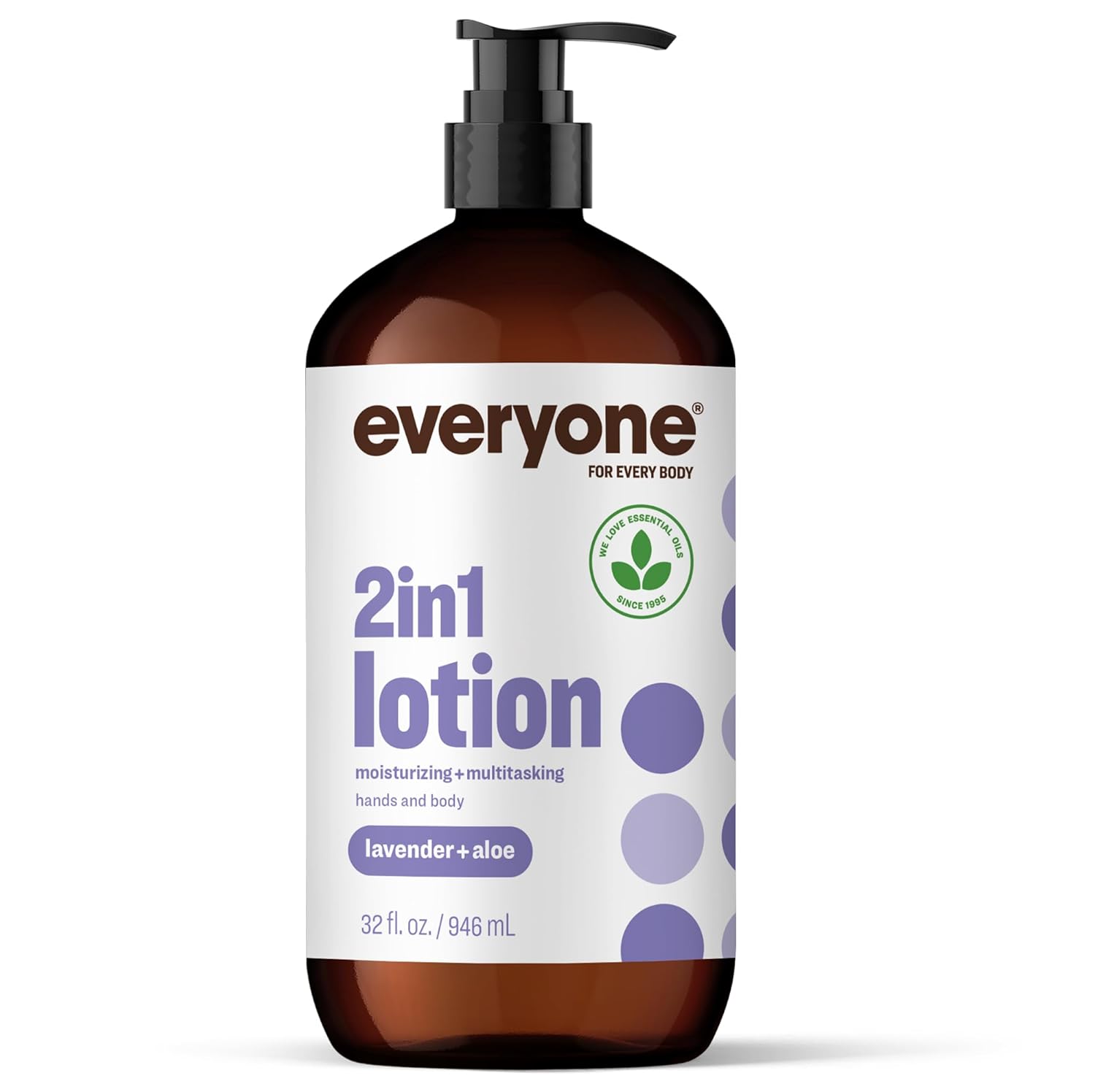 Everyone 2-in-1 Lotion for Hands/Body, 32 ounce (Pack of 1) Lavender and Aloe made with Essential Oils for Men and Women - Image 2