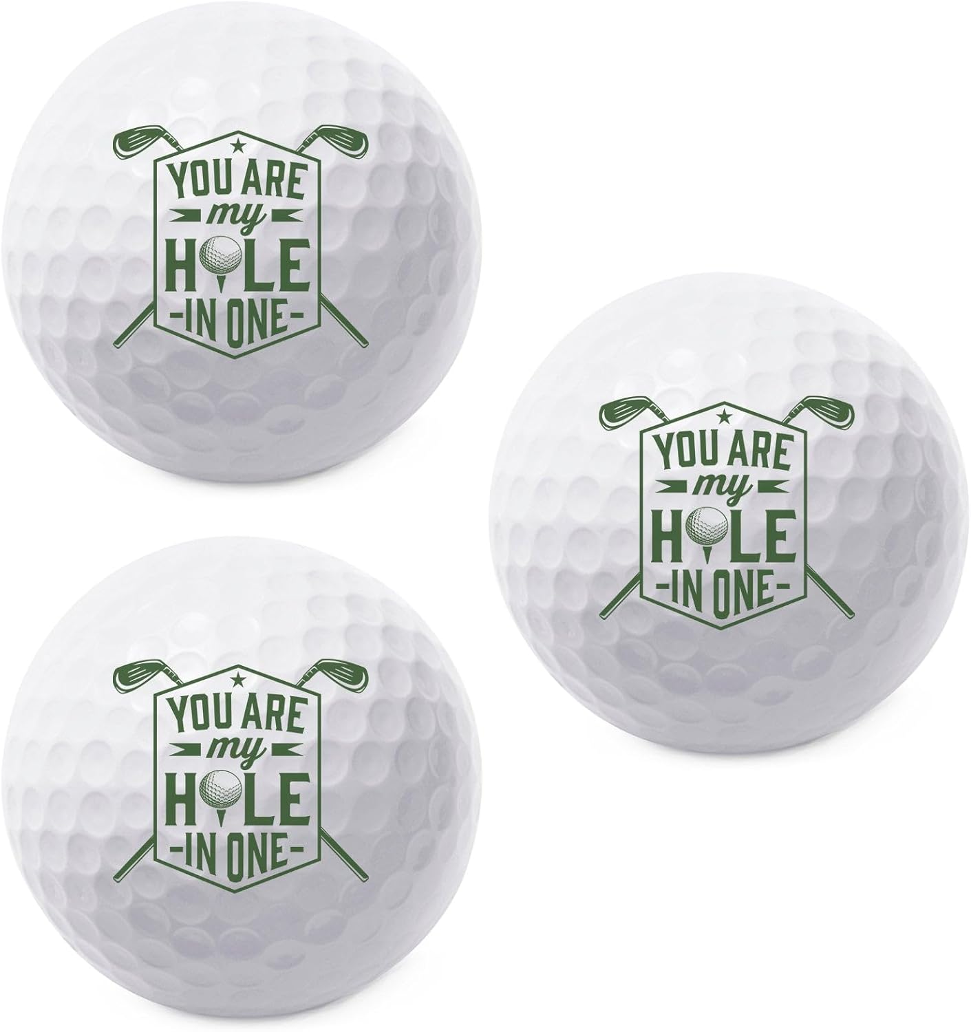 TeesAndTankYou You are My Hole in One Golf Ball - Novelty Gift for Men Golfers and Dad