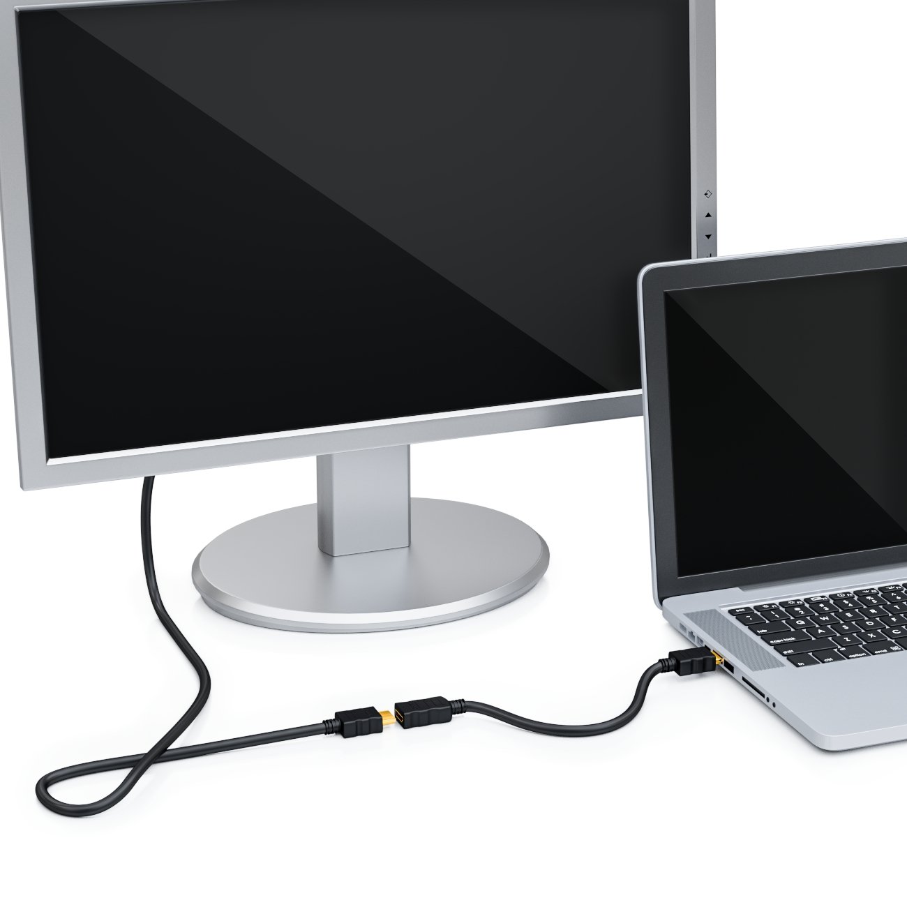 deleyCON 0,5m HDMI Extension Cable - Compatibile con HDMI 2.0a/b/1.4a - UHD 4K HDR 3D 1080p 2160p ARC - Alta Velocità con Ethernet