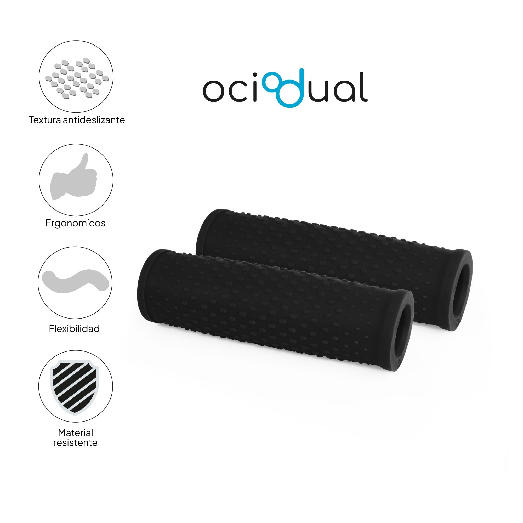 OcioDual Puños Scooter, 2X Empuñaduras Patinete Electrico, Agarres para Manillar, Mangos Compatible con Xiaomi 1S, M365, Essential, Pro, Pro 2, Accesorios Patinete Electrico — view 2