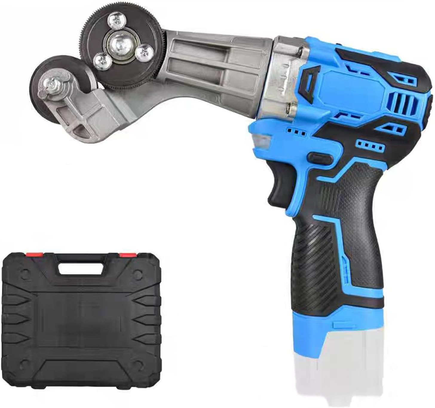 Electric Drill Shears Cutter,Cordless Metal Sheet Cutter,Adjustable Speed for Iron, Copper, Aluminum, and Steel Sheets with Led Lighting
