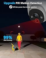 Vista 6 de OOSSXX (4K Ultra & 130°Wide-Angle) Wired Outdoor Security Camera System Dome PoE IP Cameras for Video Surveillance 2-Way Audio 8MP Home Security