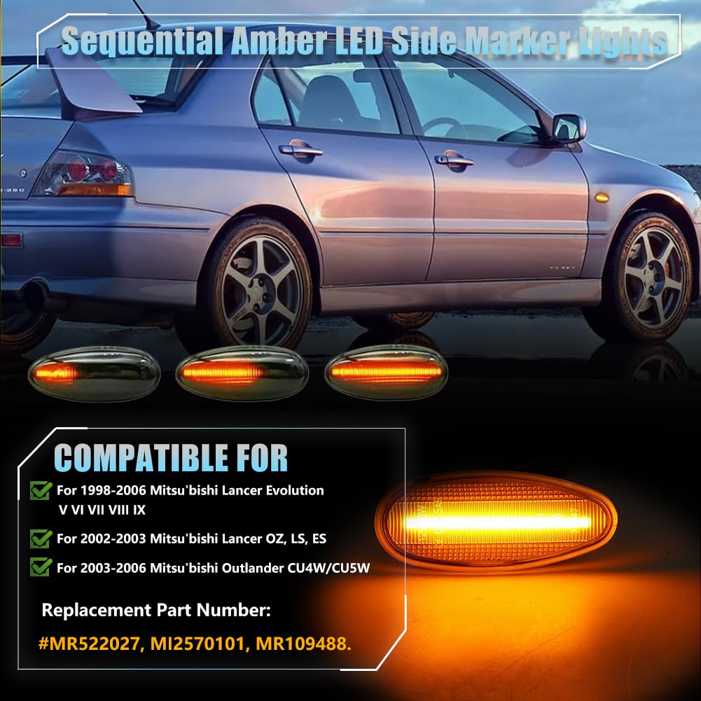 Amazon.com: VANKUB Sequential Front LED Side Marker Lights for