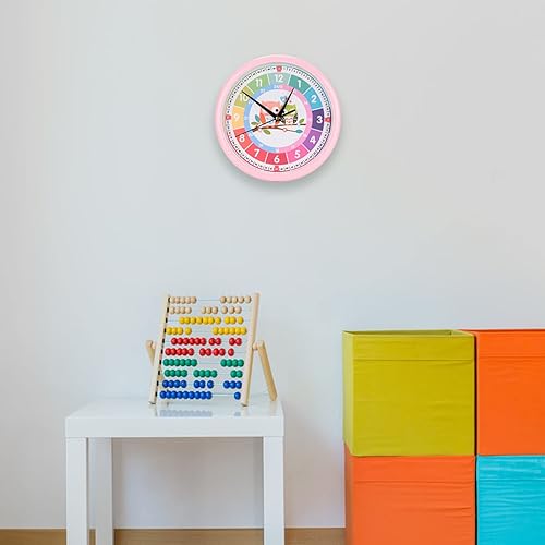 Miniatura 3 de Reloj de aprendizaje para niños, relojes de pared para dormitorios, reloj de enseñanza para decir la hora, decoración de pared de habitación de los