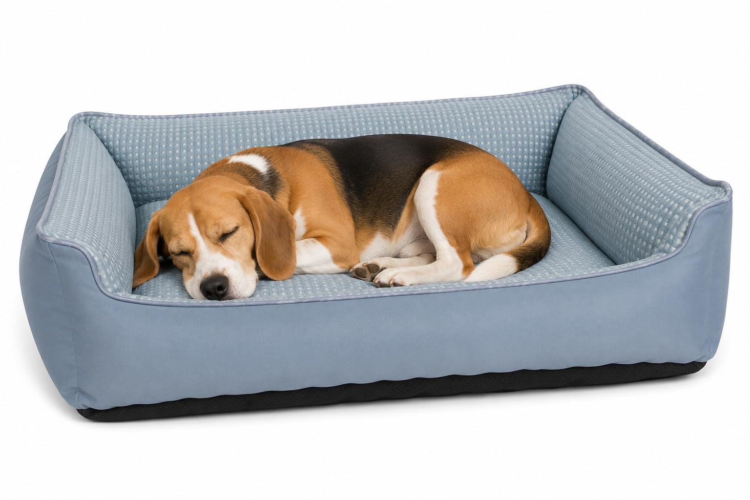 Coussin chien rafraîchissant et isolant Flamingo Varga bleu avec housse amovible