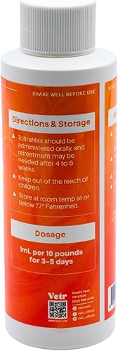 Miniatura 3 de Toltrazuril 10.0% para caballos, perros, gatos, 120mL4 onzas, para animales fuera de la cadena alimentaria, mantequilla de maní