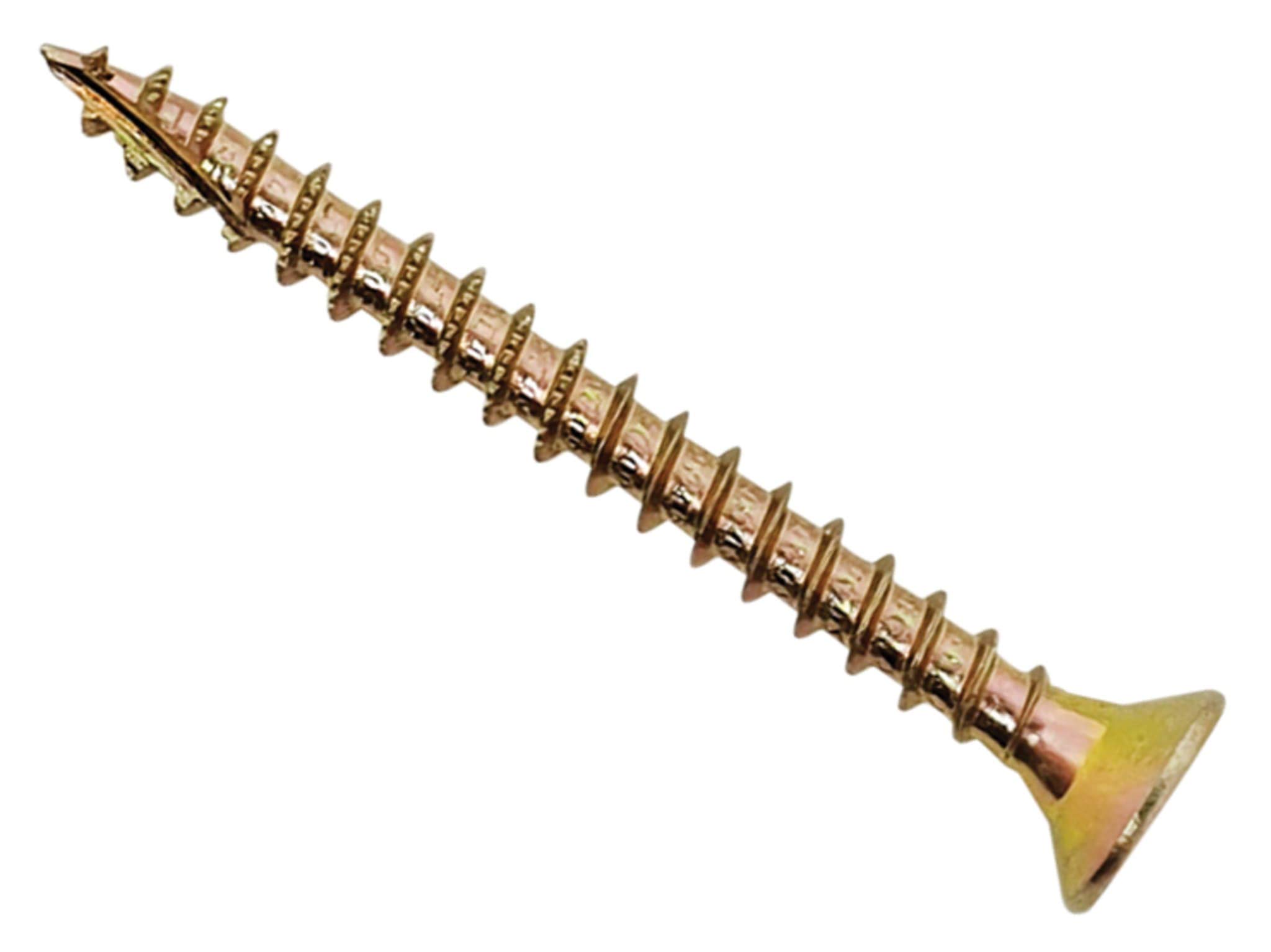 Spectre Advanced Multi-purpose Woodscrews | 4.0 x 35mm | Zinc Yellow Passivated | Box 200