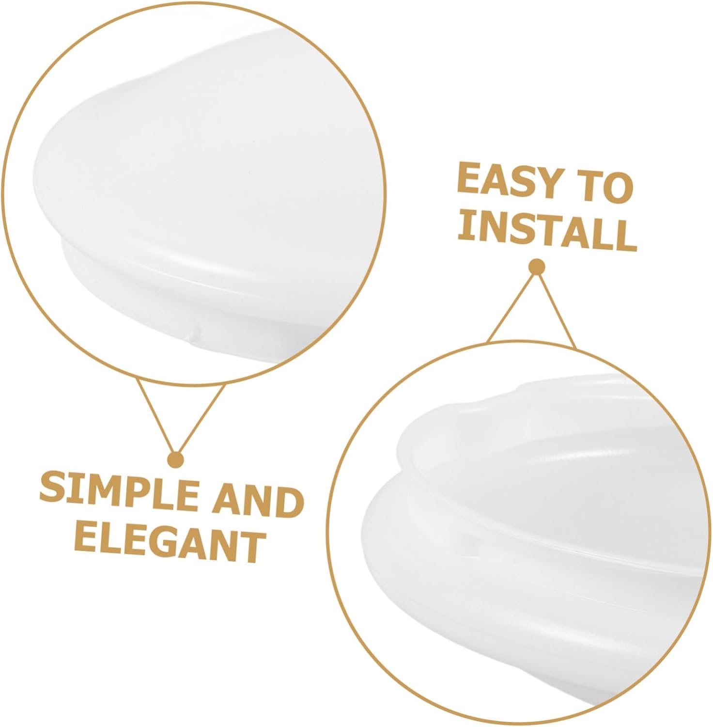 LIOOBO Mid Modern Ceiling Lamp Accessory Round Light Diffuser Film for Bedroom Lamp Shade