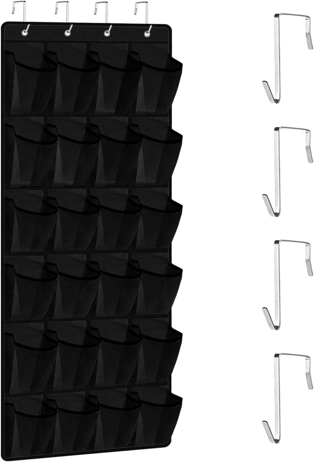 SupMaka Over the Door Shoe Organizer 24 Mesh Hanging Shoe Organizer