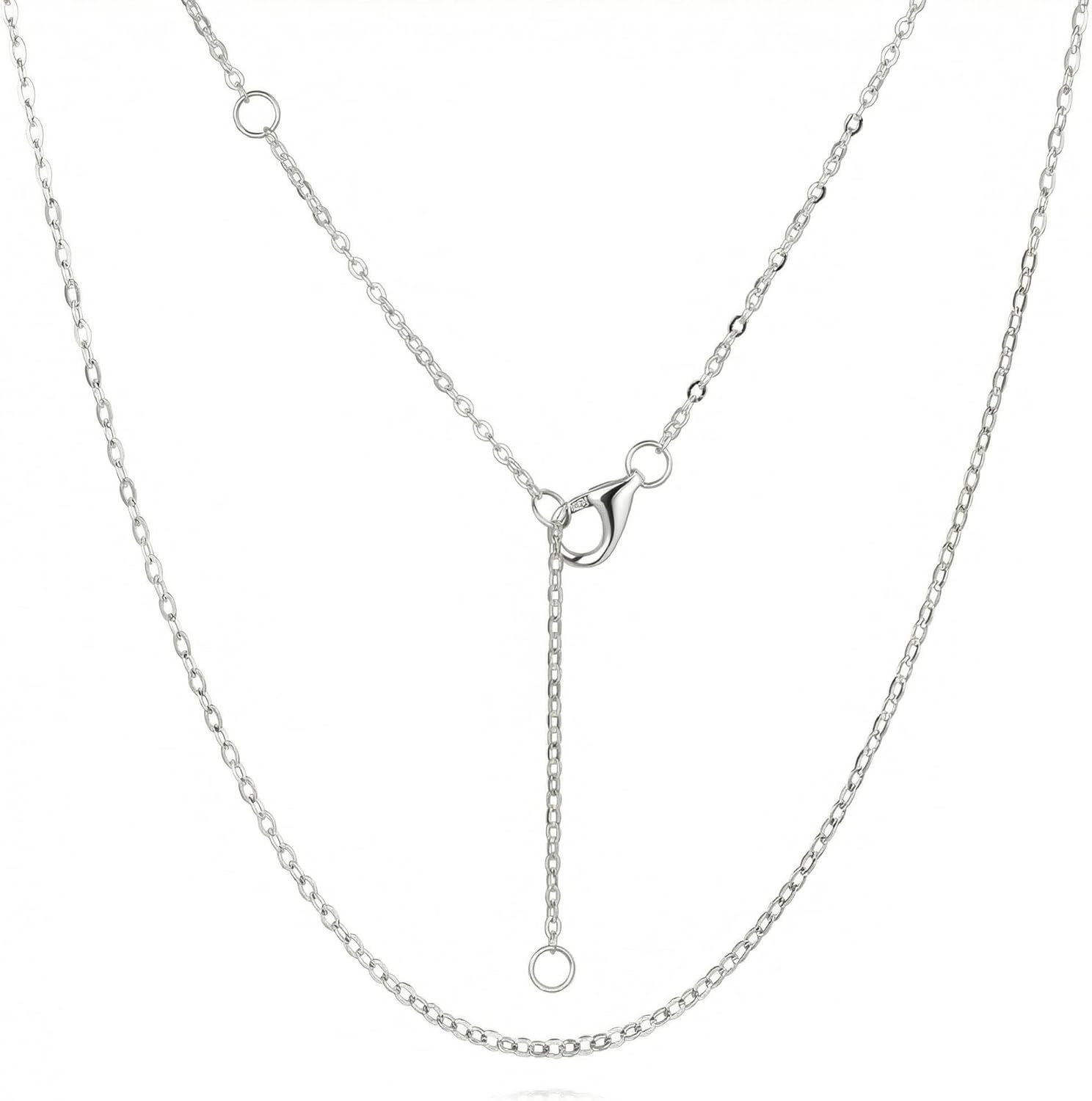 YFN 14K Real Gold Diamond Cut Rolo Chain Necklace for Women 1.0mm 14-22 Inches Solid Yellow Gold Chain Necklace Gifts for Women