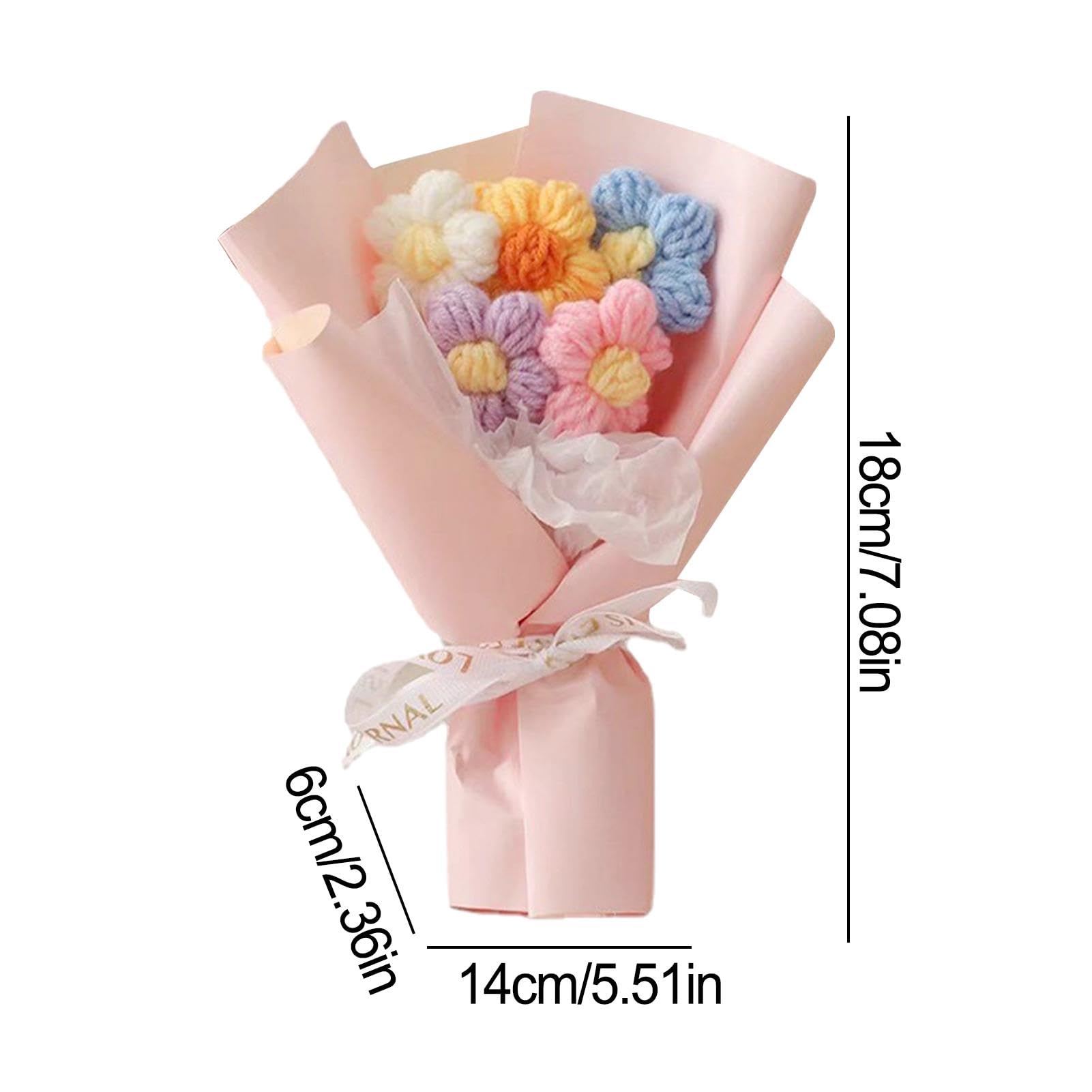Bouquet de fleurs au crochet fait main pour anniversaire fête des mères décoration maison