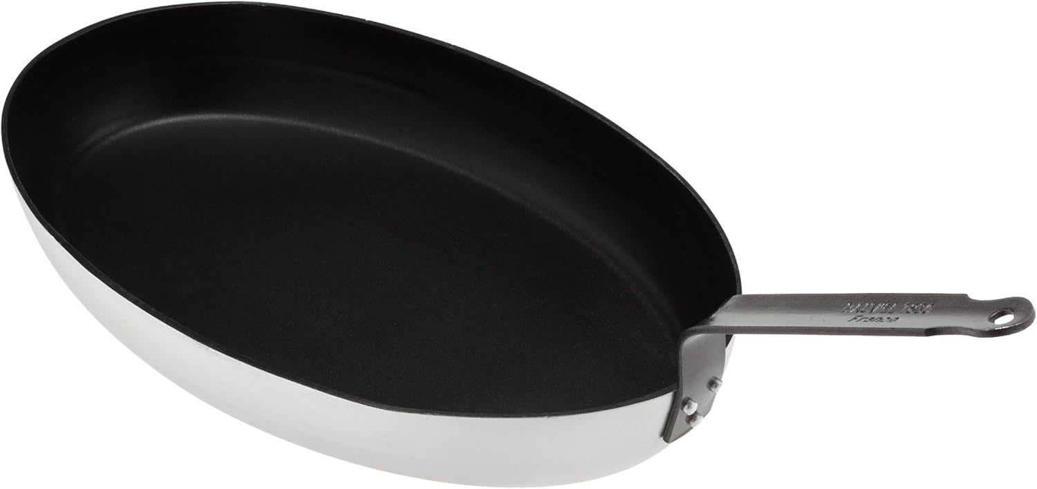 Mauviel M'Pure Non Stick Oval Frying Pan 40 Cm (Handle
