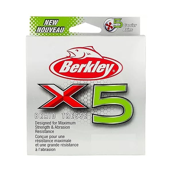 Berkley x5 Braid Superline, Crystal, 80-Pound Break Strength, 274yd Fishing Line, Suitable for Freshwater and Saltwater Environments by Berkley - Image 5