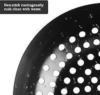 Vista 4 de Wok redondo para parrilla con asa para cesta de verduras de huevo verde, accesorio de barbacoa, herramientas de barbacoa para M/L/XL Accesorios