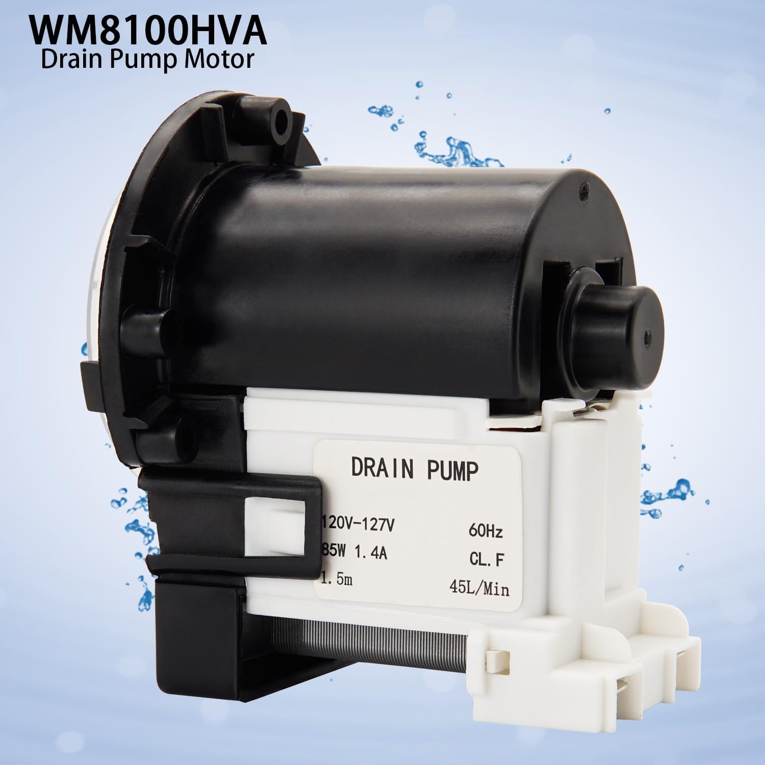 Siwdoy WM8100HVA Drain Pump Compatible with LG WM8000HVA WM8100HWA WM9000HVA WM9000HWA WM9500HKA WM2016CW WM2050CW Washer Machines