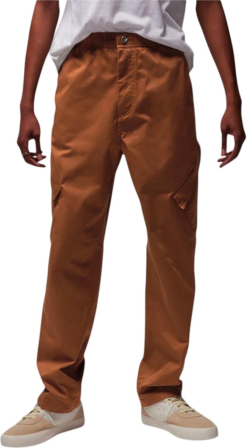 NIKE Jordan Essentials Men's Chicago Pants (Light British Tan/Black, FB7305-281) Size Large