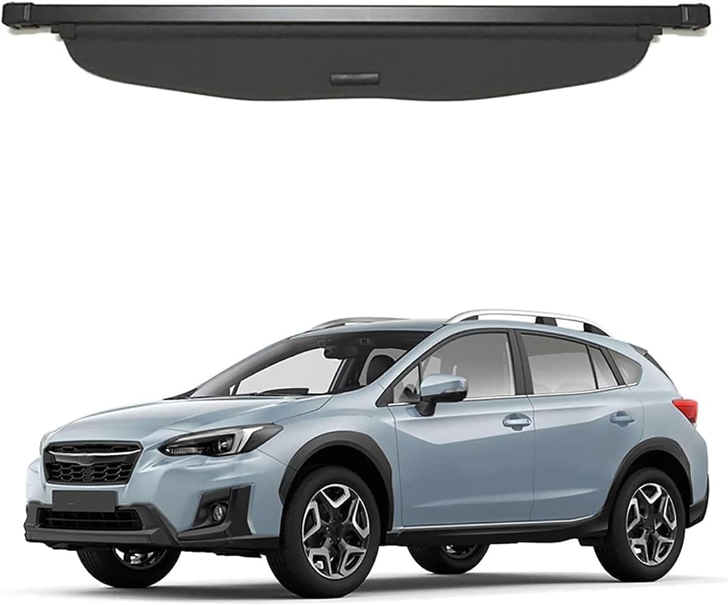 Cubreobjetos retráctil para Subaru XV Crosstrek 2018-2023 y bandeja extensible de maletero