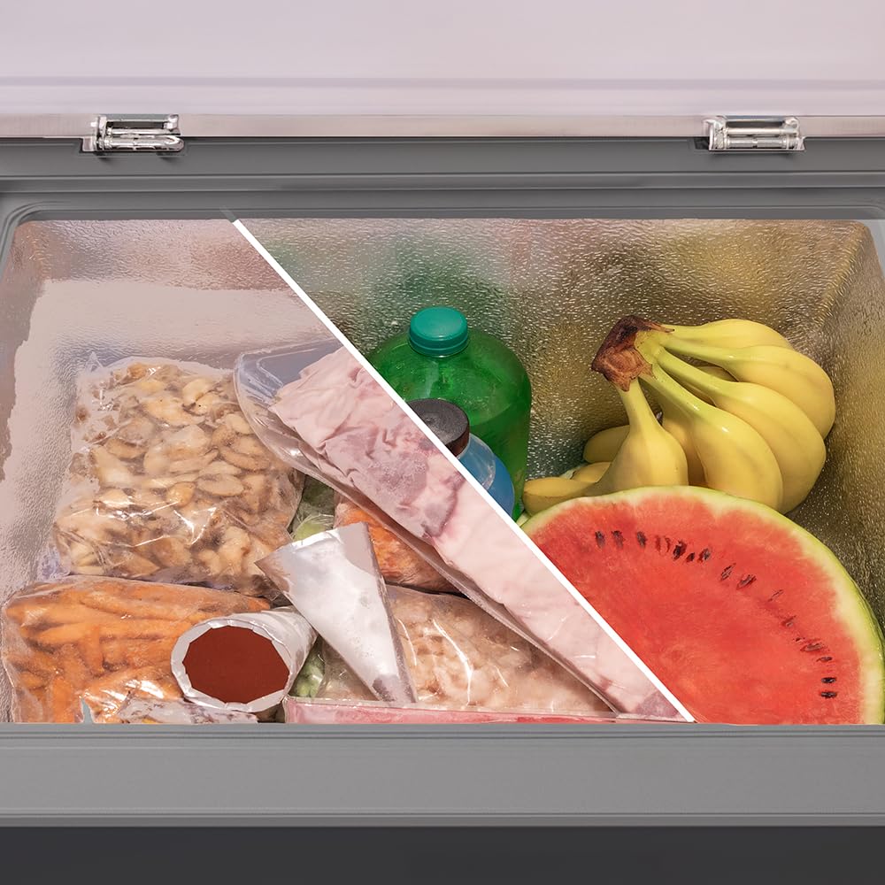 Cecotec Horizontaler Gefrierschrank Bolero Coolmarket Chest 199 Black E, Klasse E, 199 L, schwarzes Finish, 83,5 cm hoch, Inverter-Kompressor Plus und Fast-Freezing-Modus