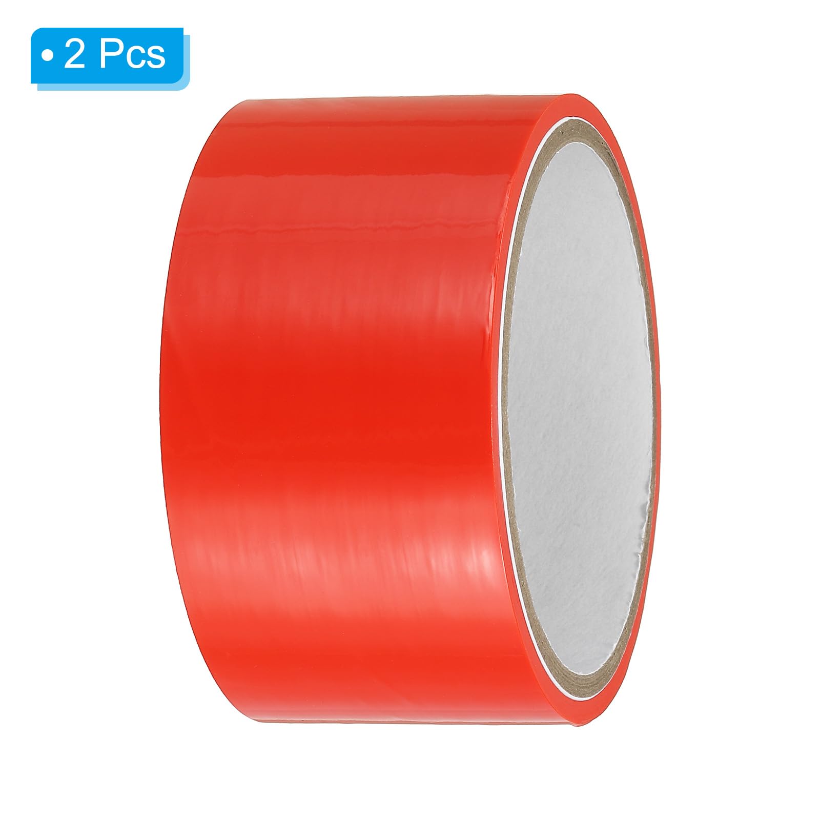 PATIKIL Non Stick Static Tapes 2 in x 33 Ft, 2 Roll Duct Tape for Organizing Cable Red, 2"x33' - Image 3