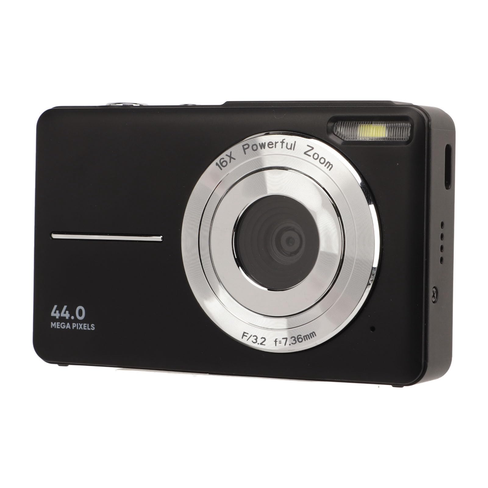 Cámara Digital de 44MP, 1080P HD 16X Zoom Digital Cámara de Vlogging con Enfoque Automático Cámara Digital de Bolsillo, Cámara de Video Inteligente HD para Fotografía Viajes