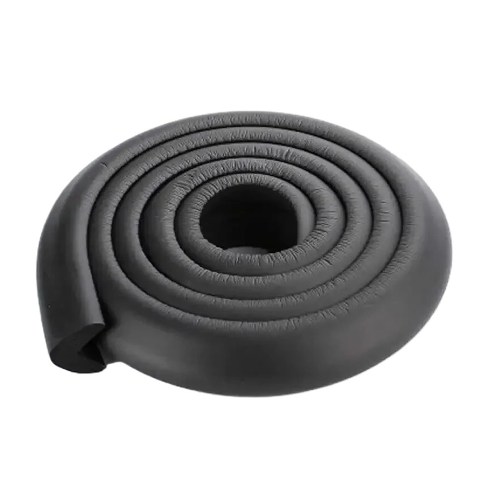 2M Safety Anti-collision Soft Table Edge L-shaped Protector Strip Child Bumper Strips Corner Protection(Black)