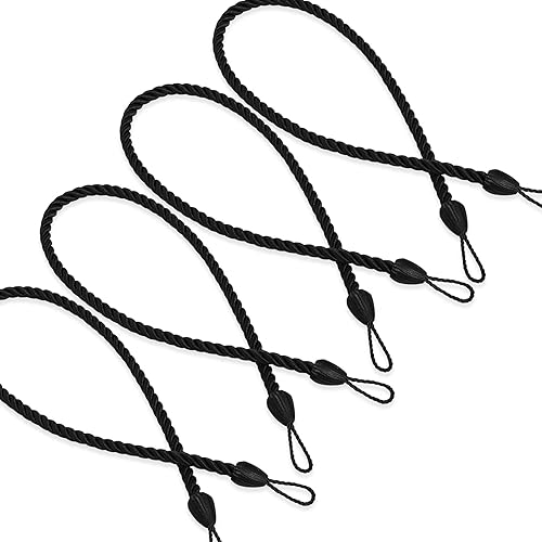 NICETOWN Alzapaños de cortina para cortina de ventana extra grande alzapaños naturales para uso en interiores y exteriores marrón toffee 30 pulgadas