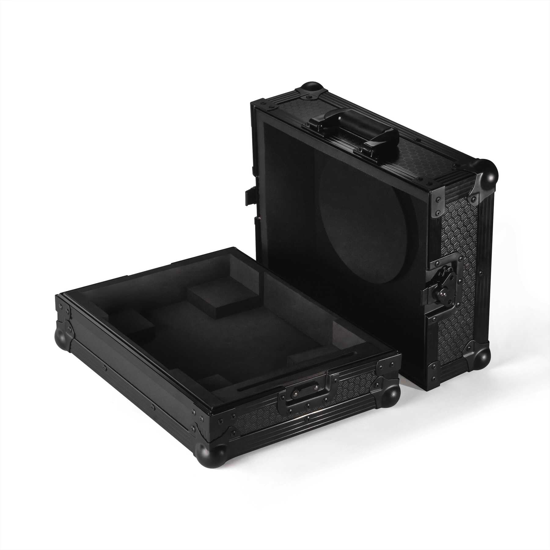 Reloop Premium RP-7 Turntable Case - Robuste Konstruktion mit kratzfester Hexa-Oberfläche in mattem Schwarz