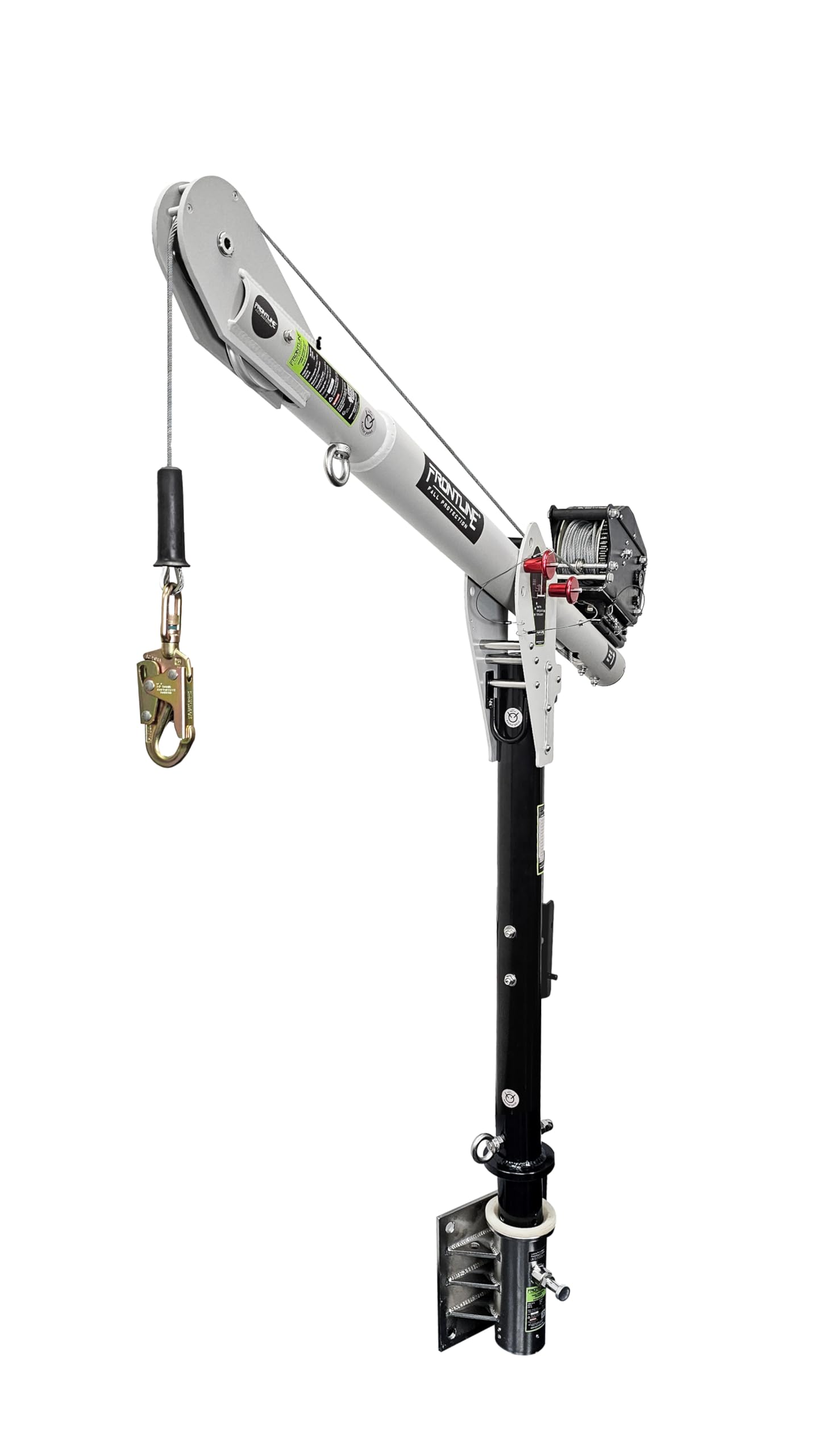 Confined Space Davit Arm System with Wall Mount (Davit System + Winch)