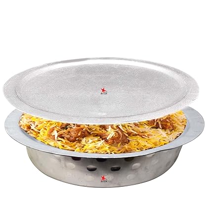 Buy Nutristar Aluminium Biryani Cooking Handi Pot With Lid Jointless Dum Biryani Cooking Vessel 17 Inch Online At Low Prices In India Amazon In