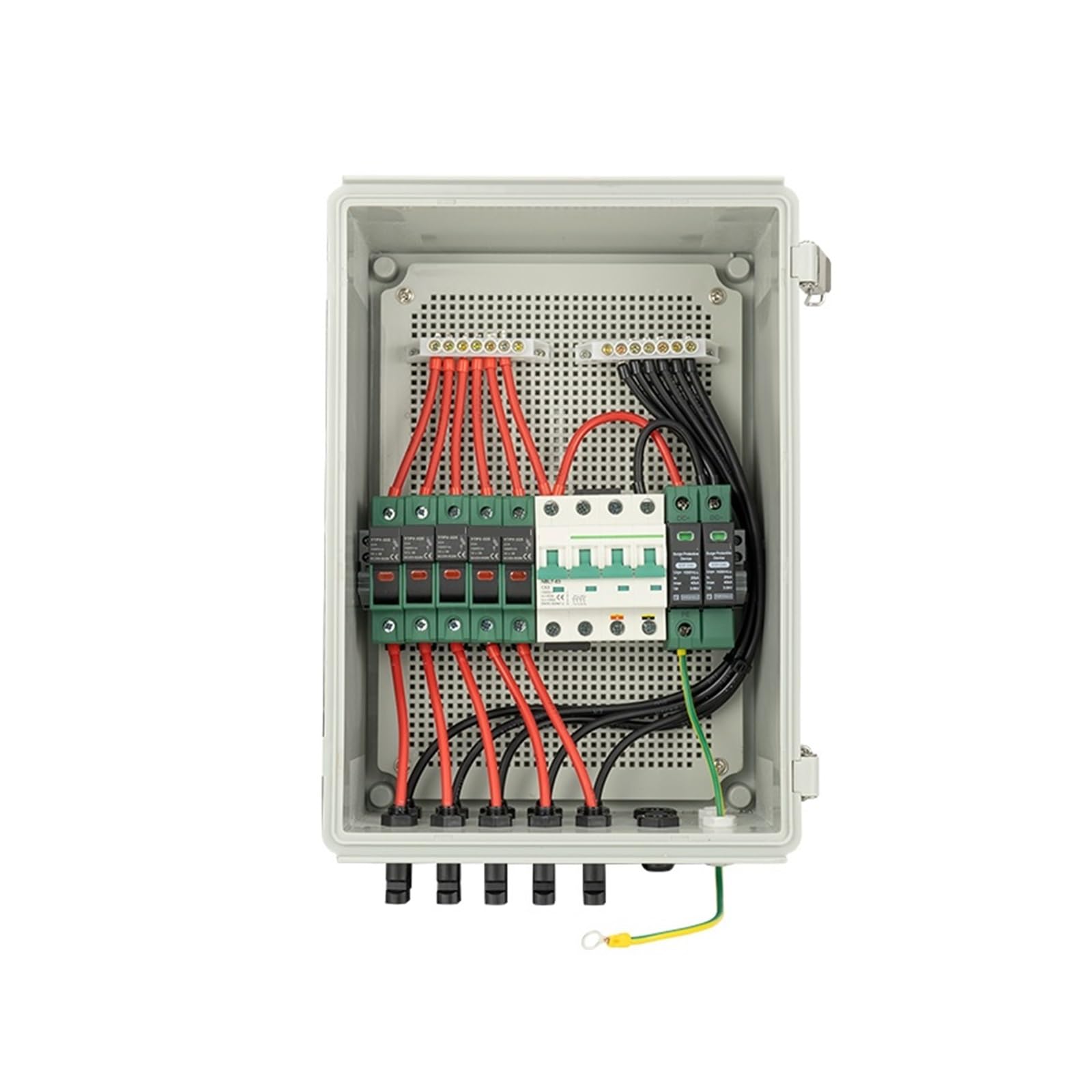 RWRAPS Scatola combinatrice CC fotovoltaica Impermeabile IP65 con Protezione Contro Le sovratensioni solari 1000 V 5-in-1-out