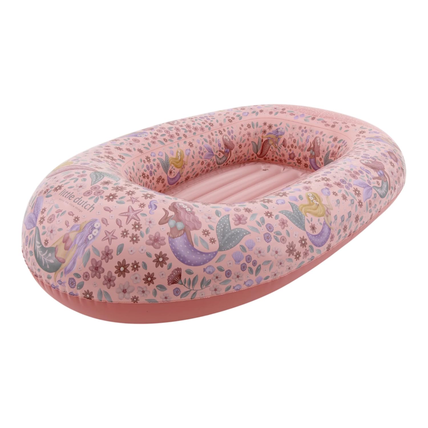 Little Dutch Barca gonfiabile – Gommone – Giocattolo gonfiabile – per ragazze dai 3 anni – Dreamy Mermaid rosa