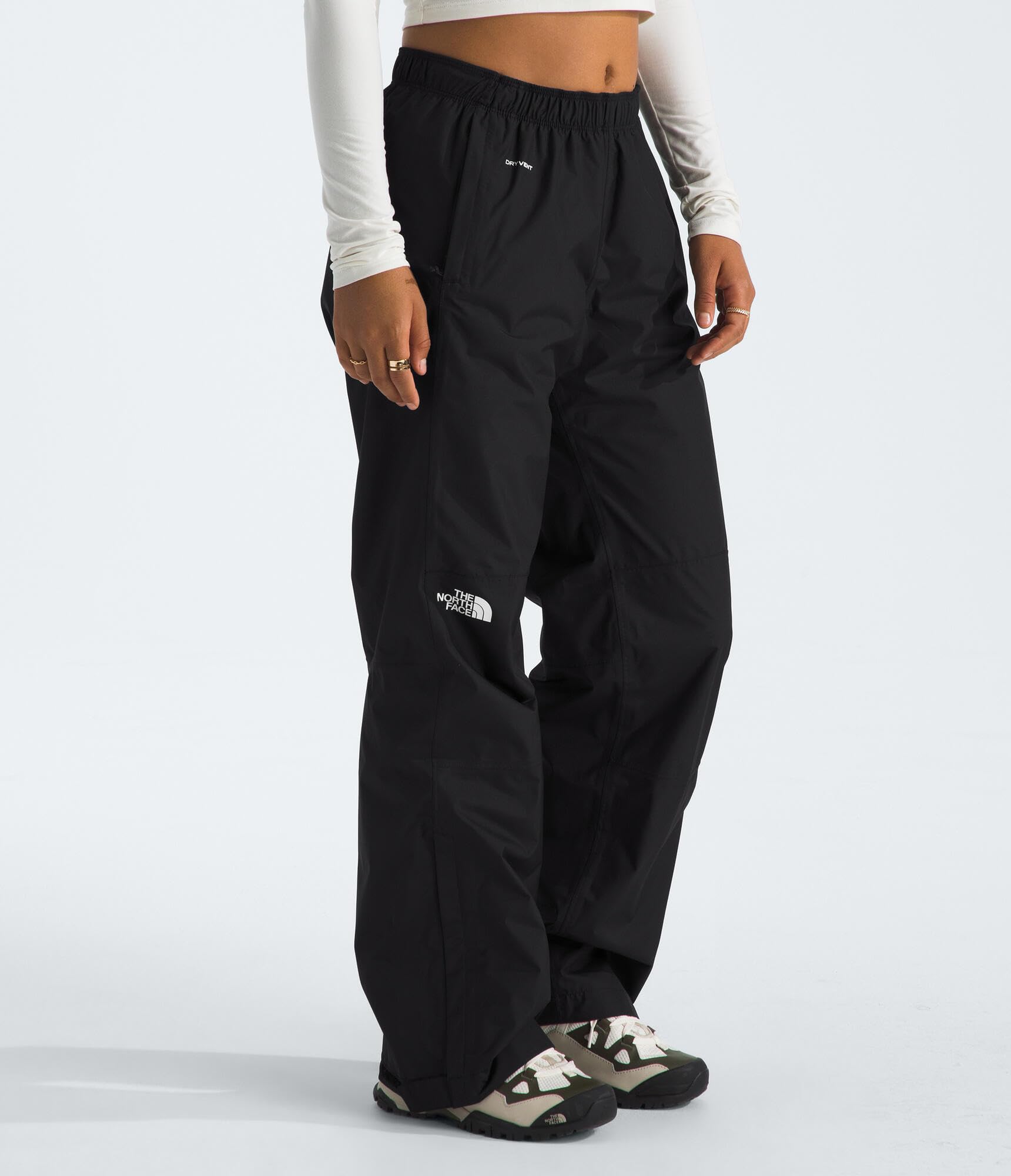 THE NORTH FACE Women's Antora Rain Pant | Waterproof & Breathable With Elastic Waistband, Adjustable Internal Drawcord