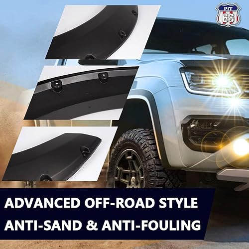 Vista 85 de PIT66 CJ5Z-16268-AB - Extensión de guardabarros compatible con la moldura del arco del paso de rueda delantero izquierdo