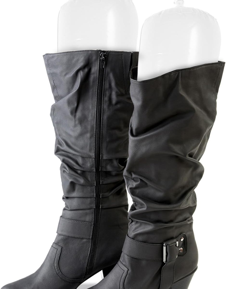 ORFOFE Inflatable Boot Shapers for Tall Boots Thickened Long Shoe Stands Shoe Trees Prevent Bending and Creasing 32cm