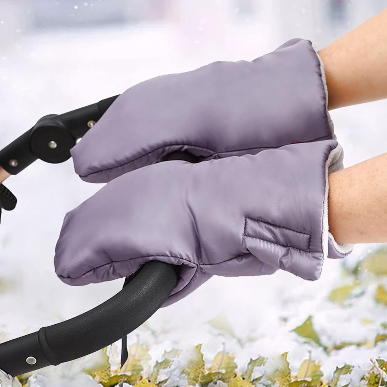 Hand Warmers for Cold Weather Windproof Stroller Gloves Men's Winter Thermal Carriage Gloves