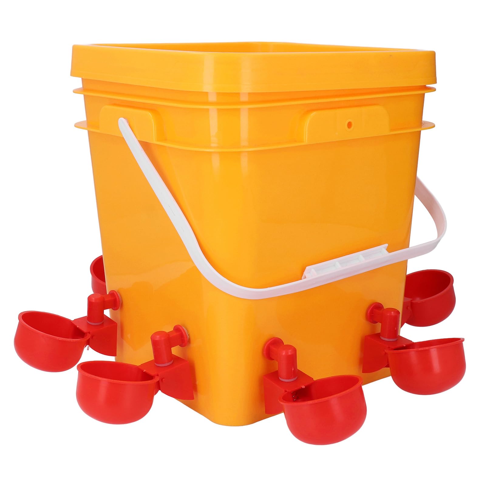 Kit d’abreuvoir automatique pour poulets, distributeur d’eau pour volailles avec 8 coupelles, système d’arrosage auto-réapprovisionnable à faible déversement pour poulets, canards, (Tasses d'eau